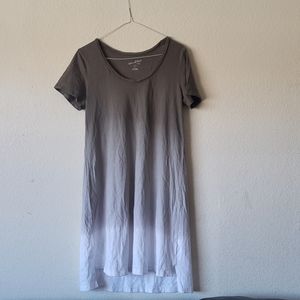Olive and White Shift Dress Size S